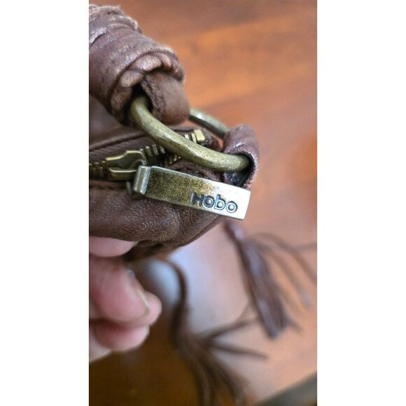 Hobo International Brown Leather Shoulder Bag With Fringe Detail & Interior Pock - Picture 9 of 9